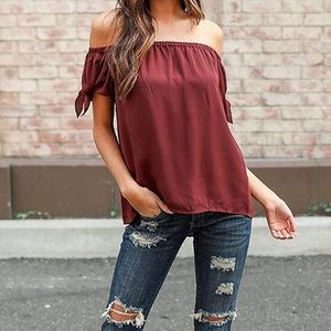 NWT Maroon Top